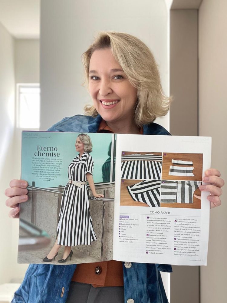 Diana Demarchi e a Versatilidade da Chemise: Um Clássico Atemporal na Edição 772 da Revista Manequim